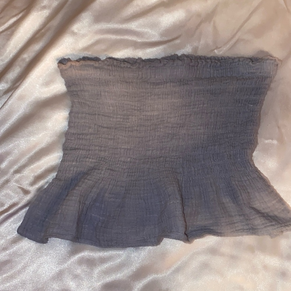 American Eagle ruffle tube top